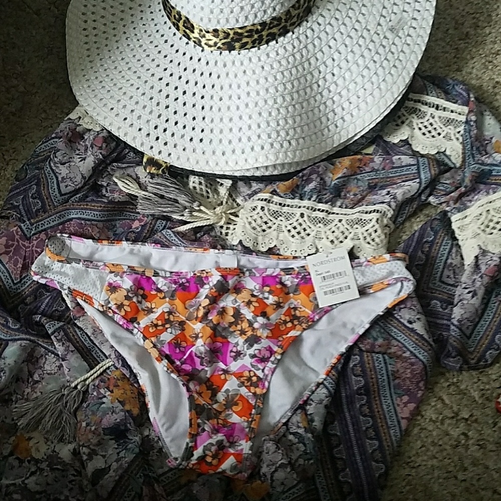 NWT BP BIKINI bottom swim floral